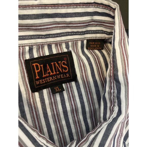 Plains Western Wear Men’s XL Pearl Snap Short Sleeve Western Cowboy Shirt - Picture 4 of 9